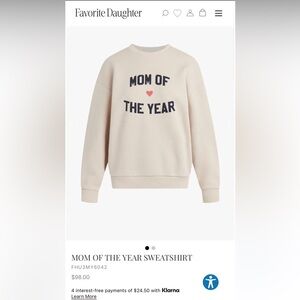 Favorite Daughter Mom of the Year Sweatshirt